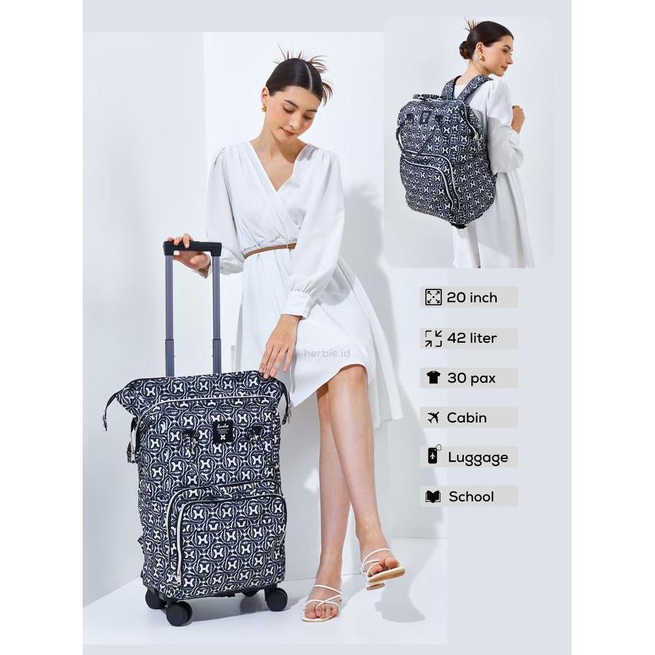 TAS RANSEL TROLI ANELLO BARLEY ORIGINAL BAHAN PARASUT RODA 4 #158-A