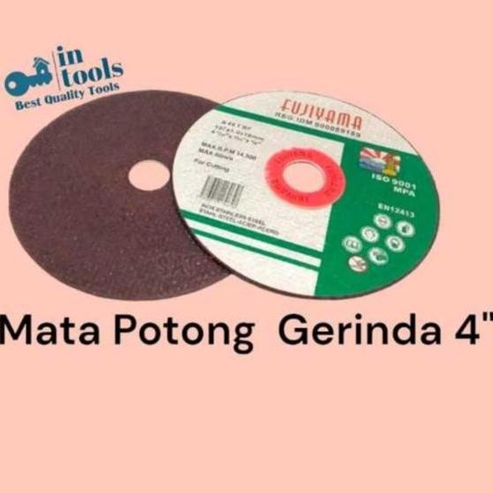 FLASH SALE Batu Potong, Mata potong besi FUJIYAMA 4" Untuk gerinda / Pack isi 25 Pcs