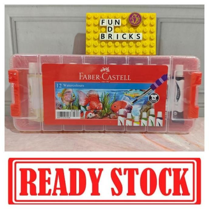 Faber Castell 12 Watercolours Plastic Case Cat Air