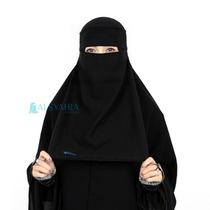 Alsyahra Exclusive Niqab Bandana Jetblack Edition