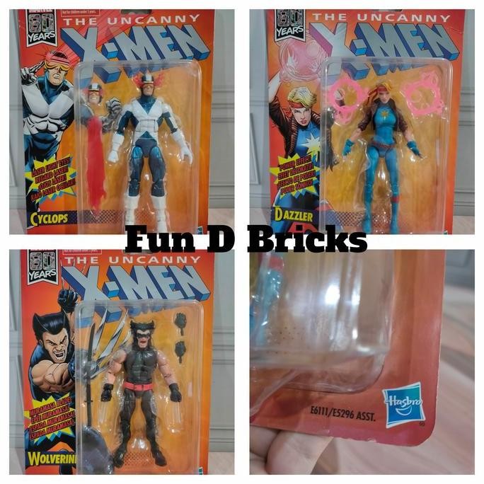Hasbro The Uncanny X-Men Xmen Cyclops Wolverine Dazzler Original