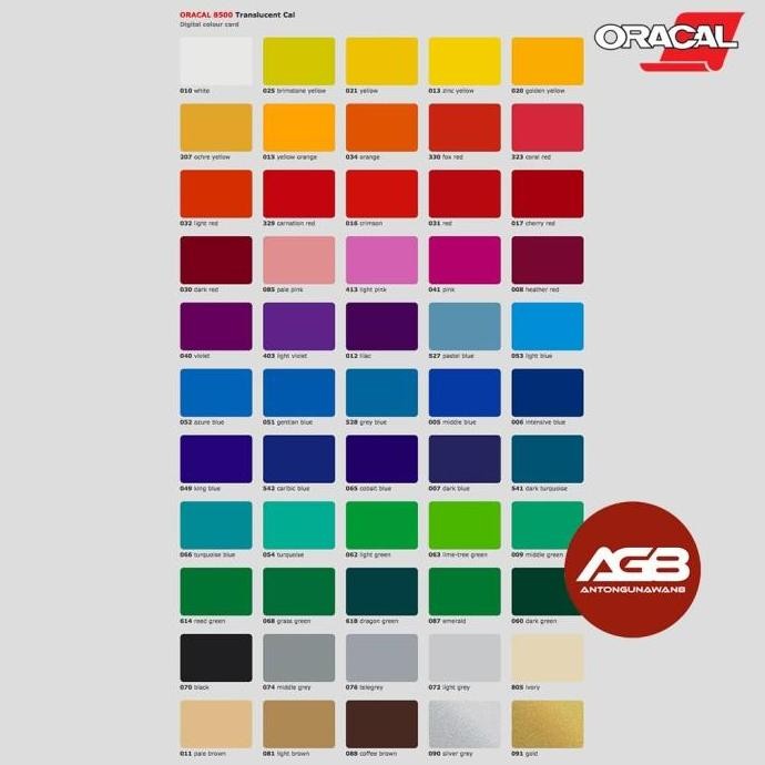 Sticker ORACAL 8500 TRANSLUCENT CAL GERMANY