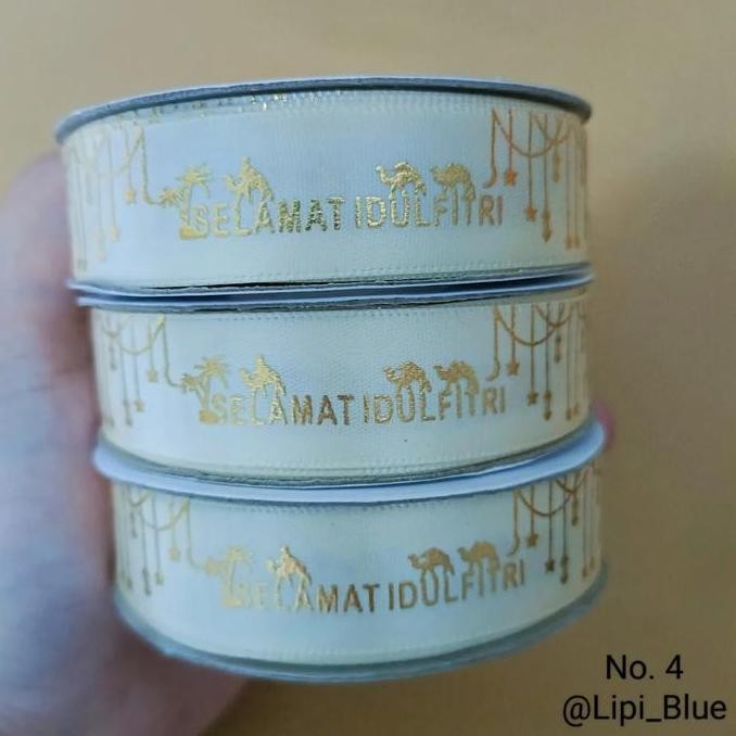 

Pita Satin Idul Fitri 2 cm | Hiasan Hampers Hari Raya Hadiah Kado