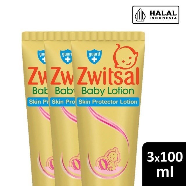 Zwitsal Baby Lotion Citronella Oil & Ekstrak Chamomile - 100 mL x3 Triplepack