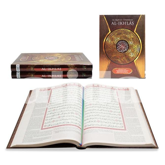 

AlQuran Al-Ikhlas A4, Al-Quran Terjemah Alikhlas khat madinah, ustmani LM
