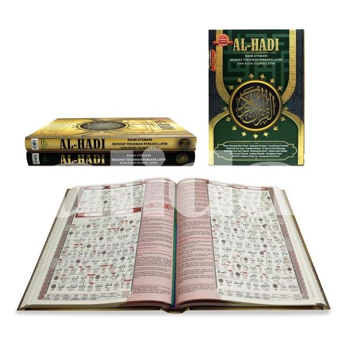 

Alquran Tajwid Al-Hadi besar, Quran Arab-Latin-Terjemah Perkata Alhadi LM