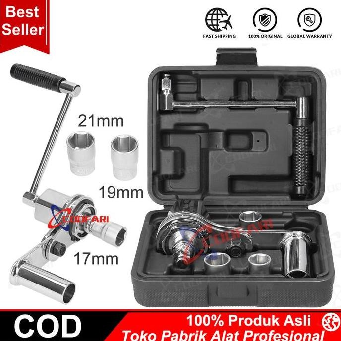 Kunci roda mobil 17 19 21 mm impact roda putar manual Promo Terbaru