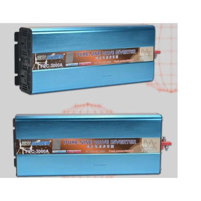 TERMURAH - SUOER SOLAR Power Inverter 3000watt 3000 Watt Pure Sine Wave PSW murni