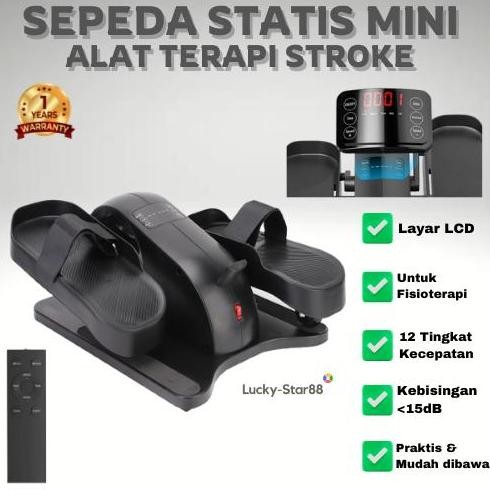 Sepeda Statis Mini | Sepeda Statis Terapi Stroke Elektrik Portable | Alat Terapi Stroke Manula Multi