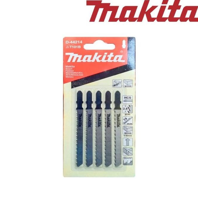 Makita B-10 Mata Gergaji Kayu Jigsaw Blade for Wood Finish T101B D-44214/D-72718