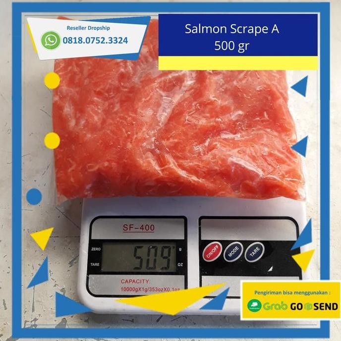 

SALMON SCRAP 1000 gr (1Kg) / SALMON MINCE / SALMON KEROK/SALMON SCRAPE