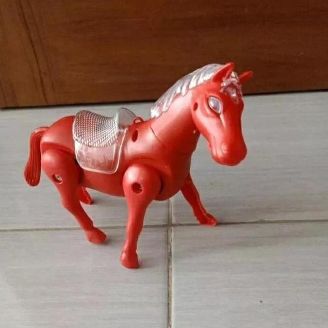 ( BISA COD ) PROMO Mainan Kuda Jalan Musik Lampu Baterai / Mainan Anak Kuda Jalan / Mainan Edukasi A