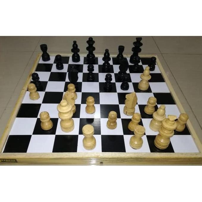 Papan Catur Kayu Besar 50 X 50 Cm Jumbo Xl Murah