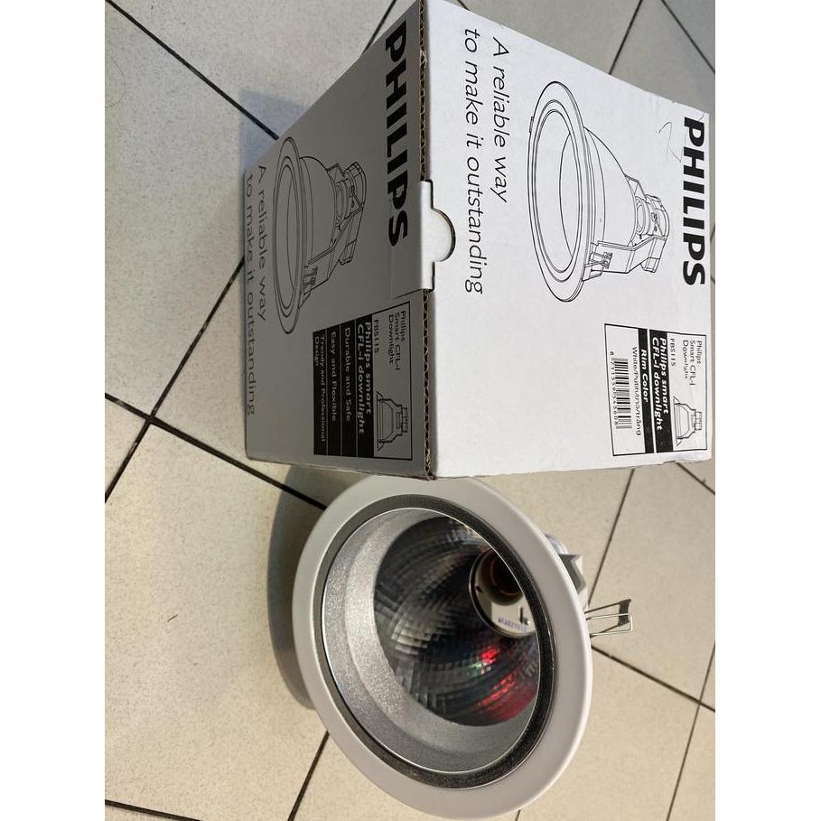 Kap Downlight Fbs111 Philips 5Inch Putih E27 Max 19Watt Bohlam Led