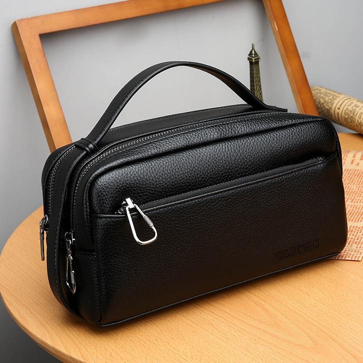 Dompet Pria Kulit Tas Tangan Clutch Mewah Handbag Dompet Cowok Besar Kekinian Dompet Wanita Ruang Ua