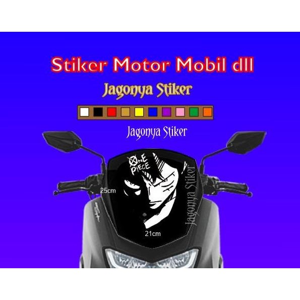 Ready !!! sticker one piece luffy visor motor nmax pcx adv new keren js