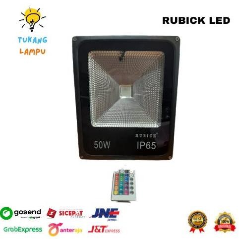 Rubick Lampu Sorot Led Floodlight Rubick 50W Rgb