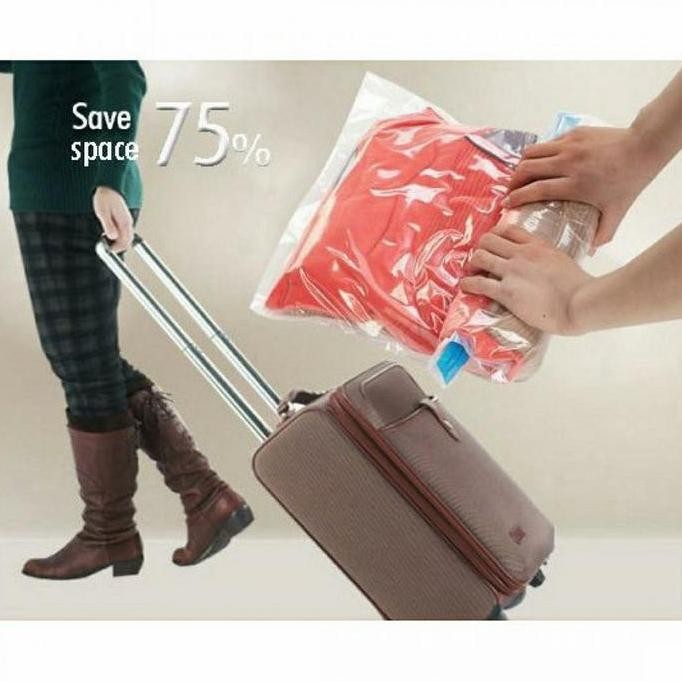 Plastik Baju / Plastik Vakum / Penyimpanan Baju / Plastik Travel Allshop