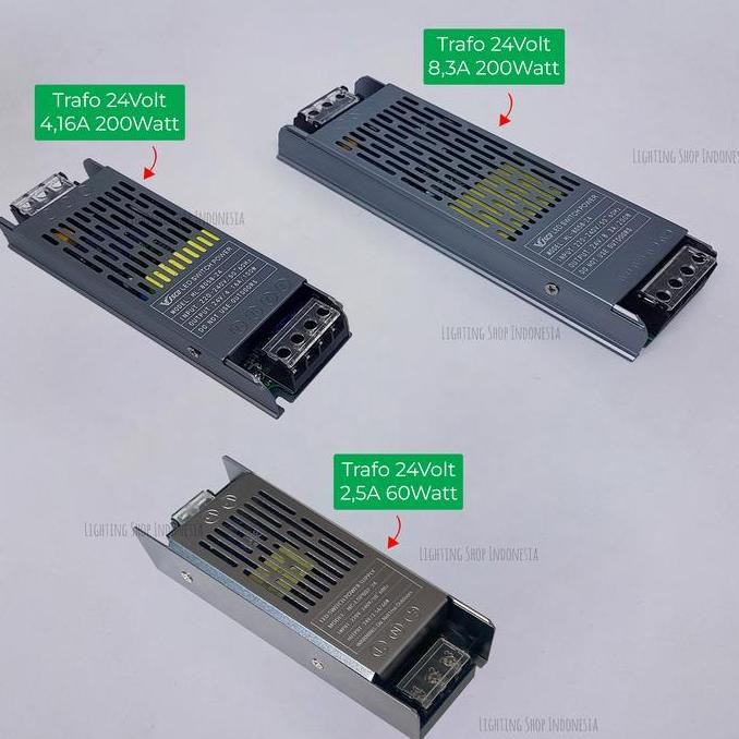 Adaptor Led 24V 60Watt 100Watt 150Watt Power Supply Trafo 24 Volt