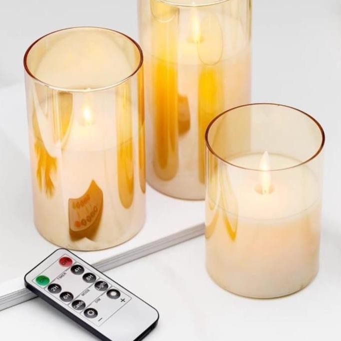 Littleapple_O 3 Led Lilin Elektric Remote / Lilin Electric/ Lilin Palsu / Lilin