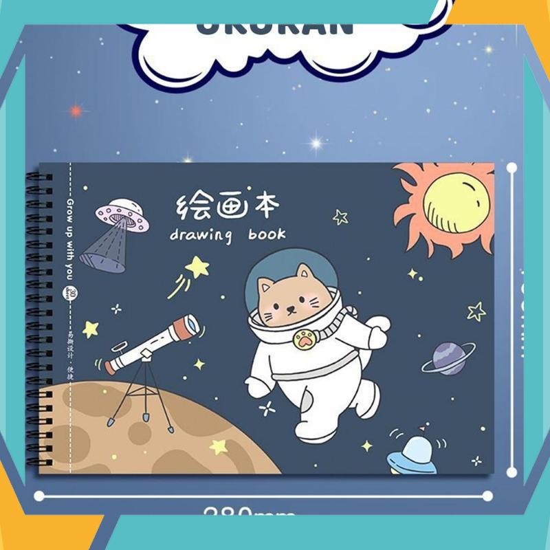 

Termurah Sketchbook A4 Buku Gambar Anak Astronot Jilid Spiral Kertas Tebal 30 Lembar EIT-68