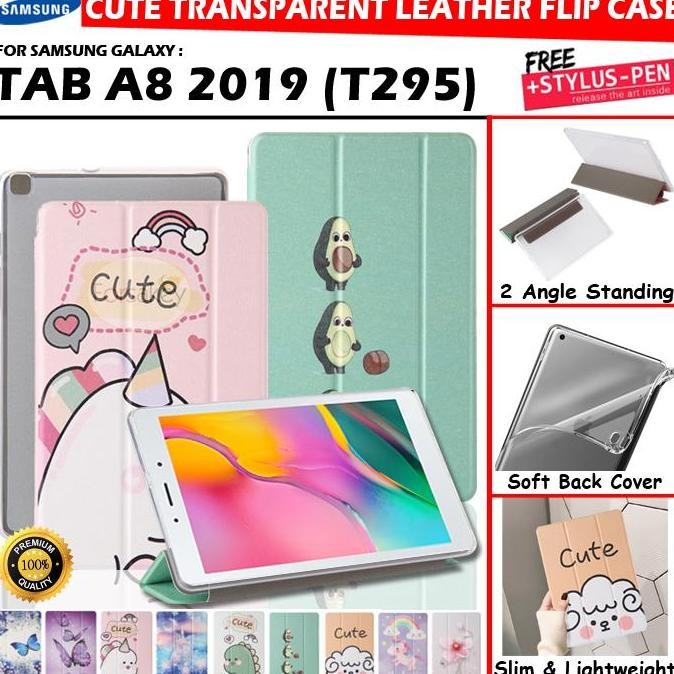 Samsung Galaxy Tab A8 A 8 2019 T295 Flip Case Casing Cover Gambar Lucu