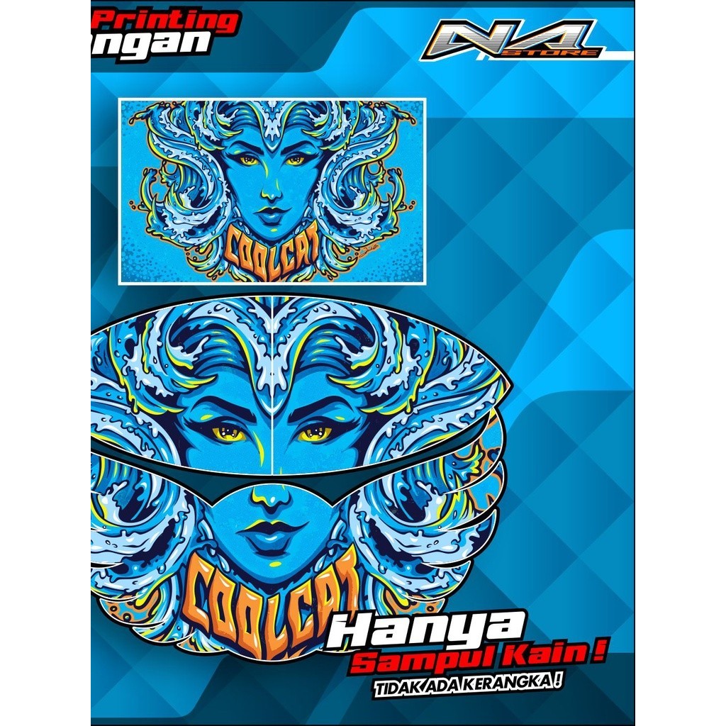  Kain Layangan  Ram Raman , Gapangan Pegon , Gapaangan Ceper  Full Printing   - HANYA KAIN 