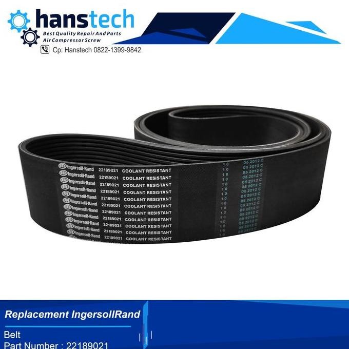 belt ingersoll 22189021 rand screw air compressor