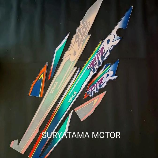 Ready  striping sticker lis yamaha fizr fiz r 1997 1998 ungu laminasi