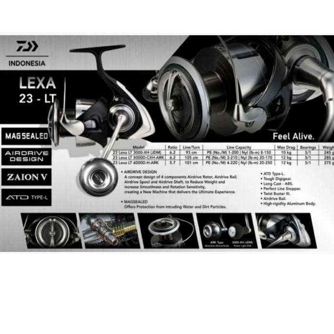 TERBARU - REEL DAIWA LEXA 2023 LT 5000D-CXH-ARK / 3000-XH(JDM) - ORIGINAL