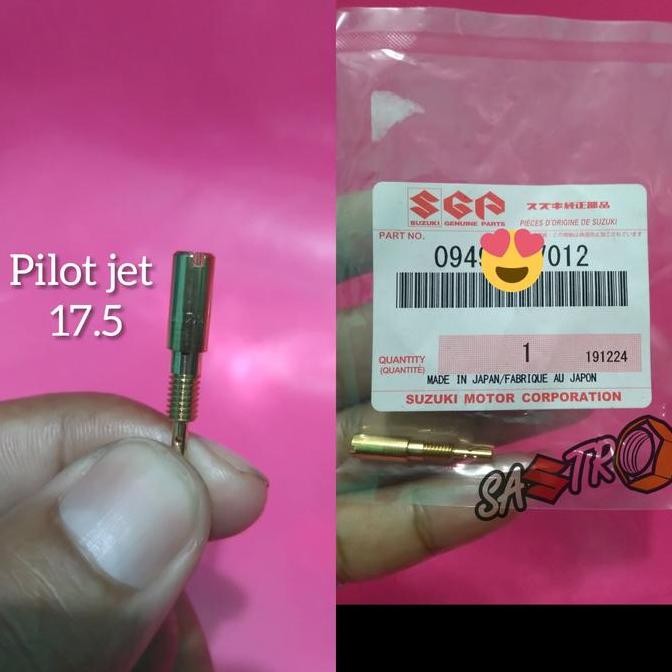 New  PJ pilot jet 17.5 suzuki satria fu smash shogun vega jupiter byson ori