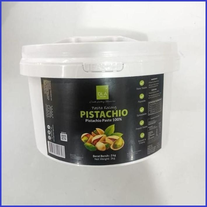 

DLA PISTACHIO PASTE 100% / PISTACHIO PURE PASTE / PASTA PERISA GELATO ICE CREAM BAKERY FLAVOR TANPA CAMPURAN