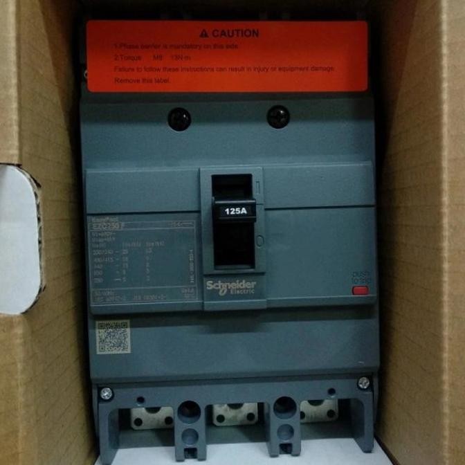 TERBARU - Breaker MCCB EZC250F 18ka 125 Ampere Schneider