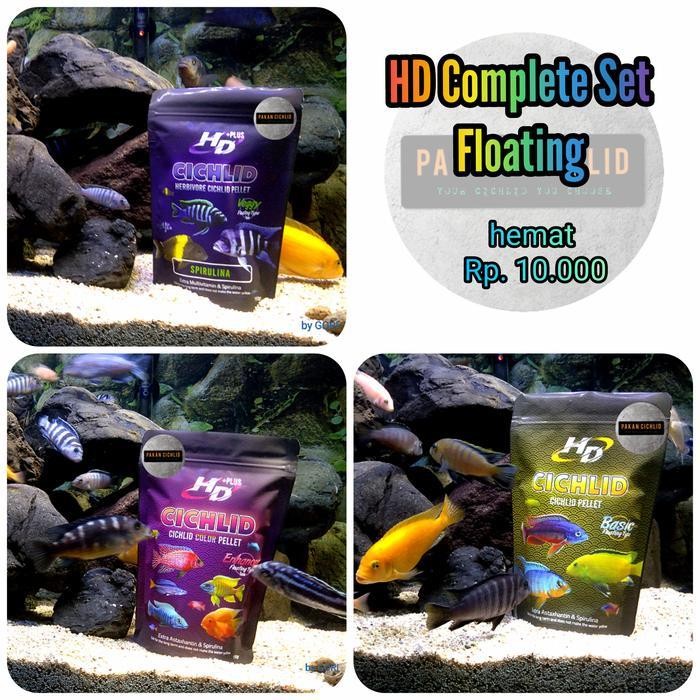 RAS [PAKAN CICHLID] Pelet Ikan HD Complete Set
