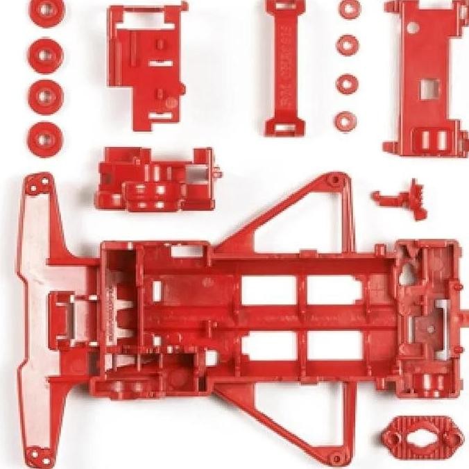 TAMIYA 95243 FM REINFORCED CHASSIS (RED)