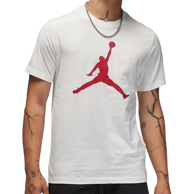 Baju Basket Air Jordan Jumpman Short Sleeve Crew White Original Cj0921