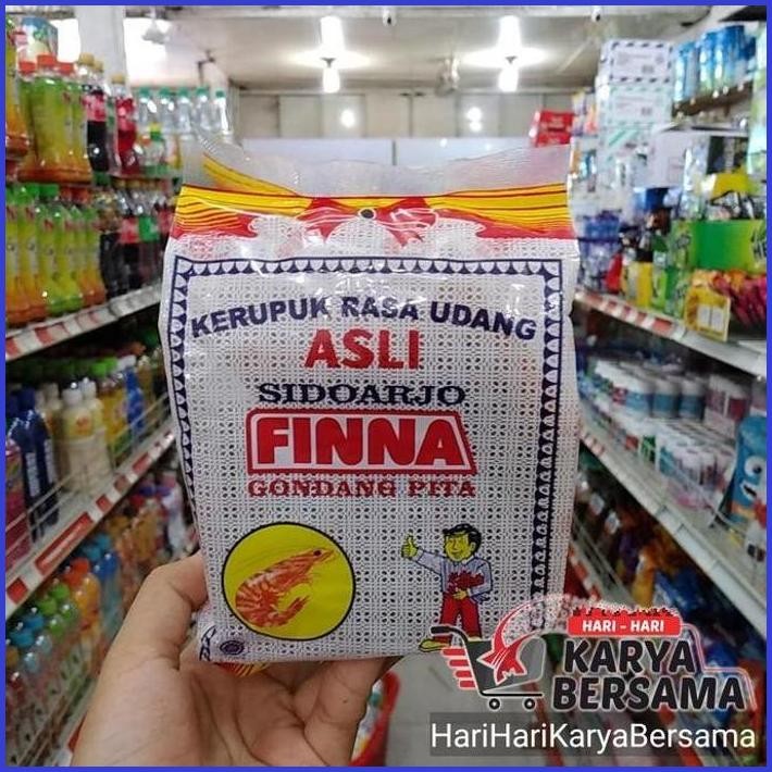 

FINNA KERUPUK GONDANG PITA RASA UDANG ASLI 500GR