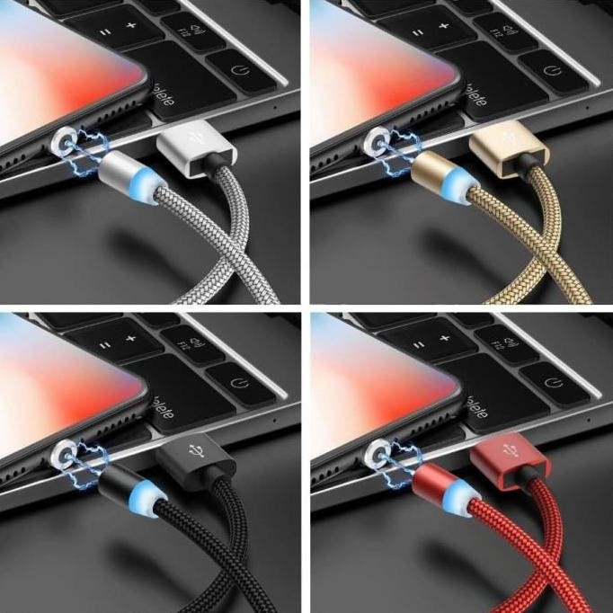 IPHONE IOS + KABEL CAS MAGNET - CABLE CHARGER MAGNETIC