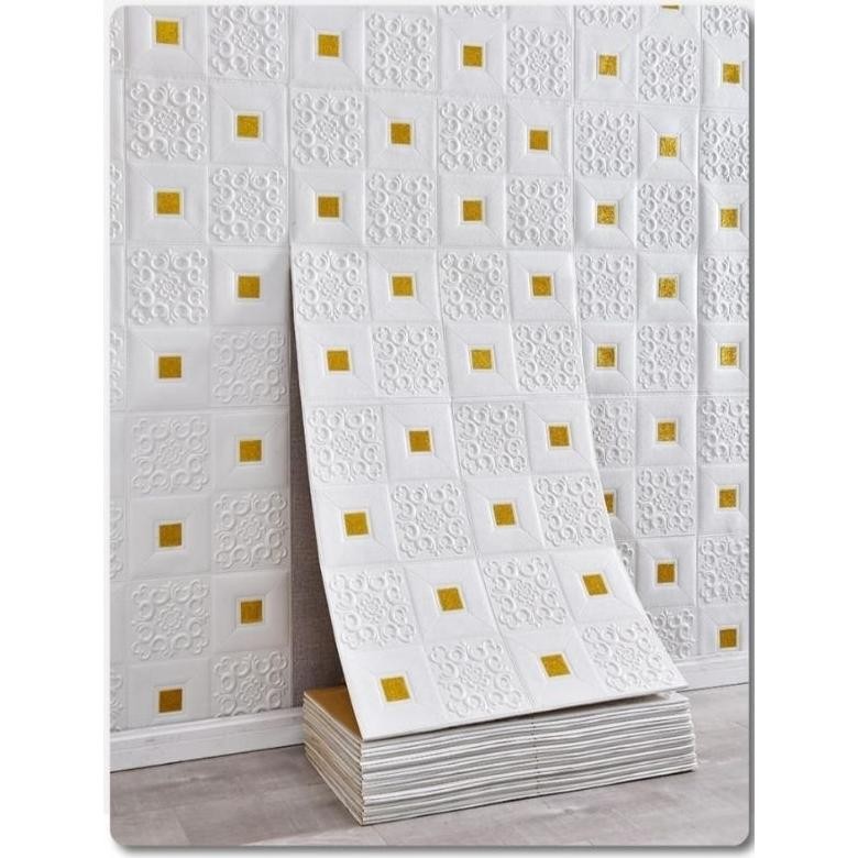 Wallpaper Dinding Roll Wallpaper 3D Foam Bata Roll Rollan