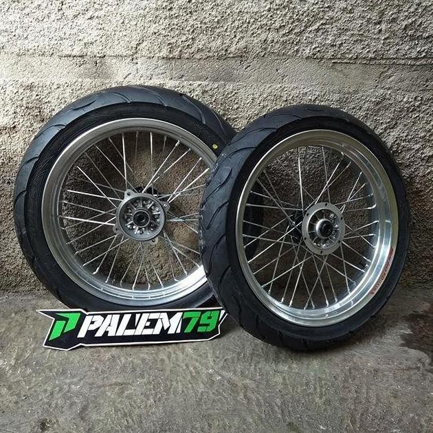 Ready  Wheelset Supermoto KLX Dtracker 150 - Paket Ban 17 300 350