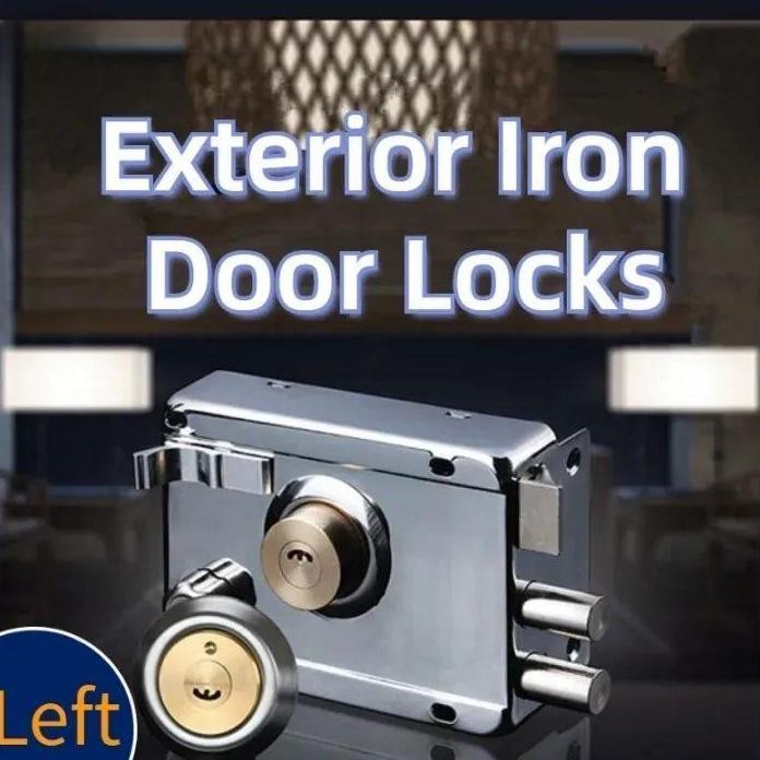 Kunci Pintu Otomatis Kunci Pagar Otomatis merk otomatis dengan knob untuk gerbang pagar besi kayu ri