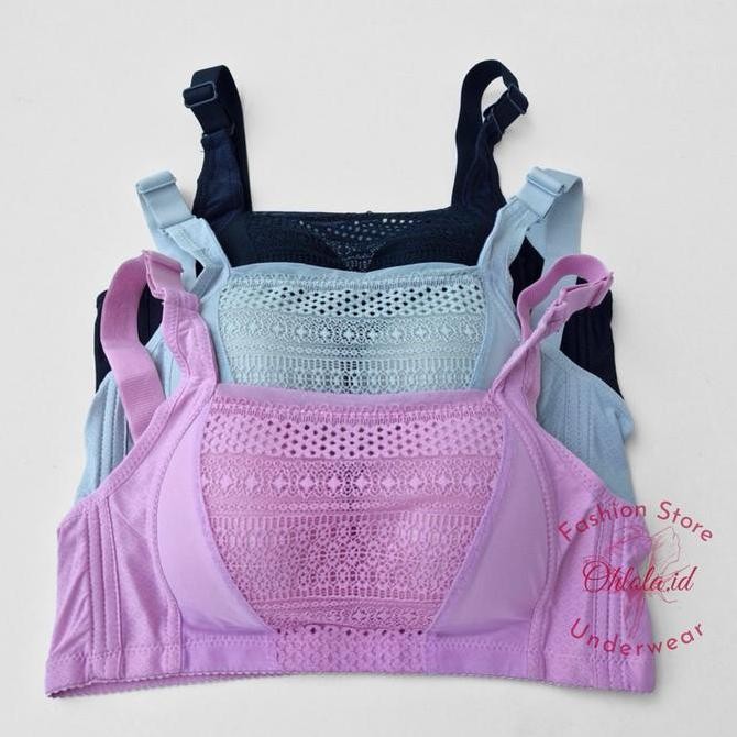 3 Pcs Bra Kemben Tiana Teli Twinerry Hanabra Toyazi 701 Kait 4 Cup Besar Bh Wanita Dewasa Telaris Ta