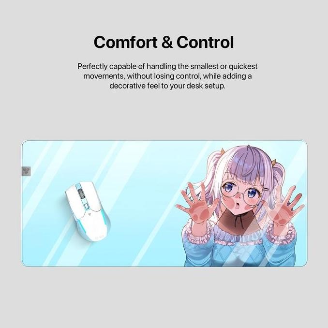 INSTAN FANTECH X MAHA5 EXCLUSIVE LIMITED EDITION MOUSE GAMING WIRELESS MOUSEPAD DESKMAT LARIS