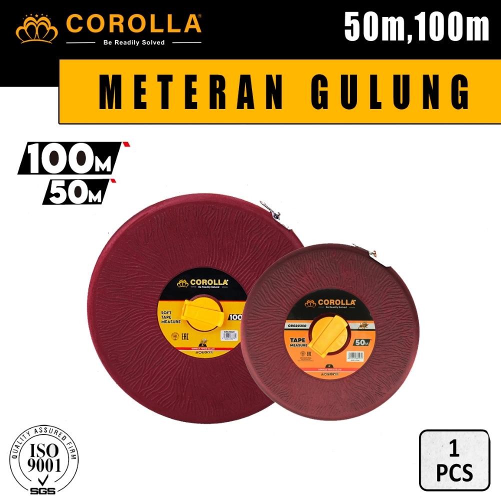 Corolla Meteran Gulung Corolla Meteran Bulat Meteran Kain 50m100m