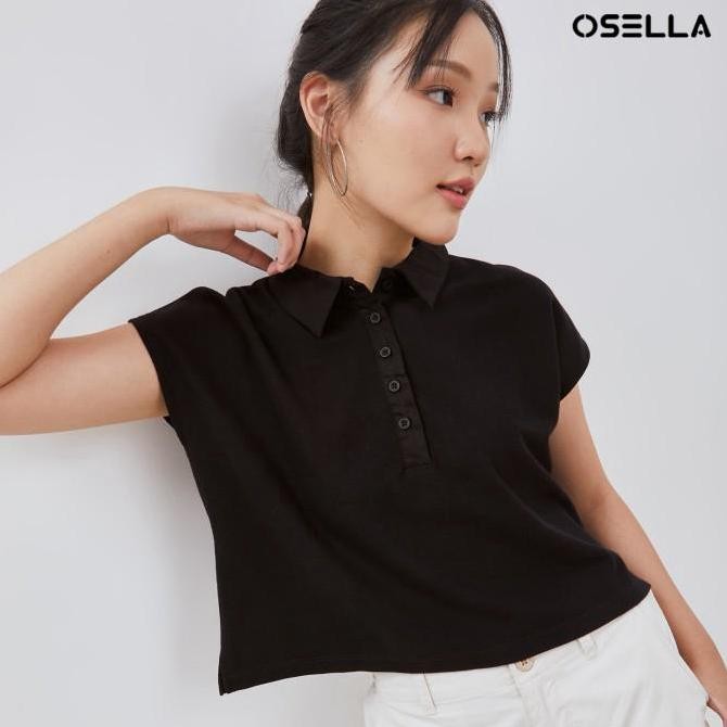 Osella Sleeveless Collar Shirt 21714003 | Kemeja Wanita
