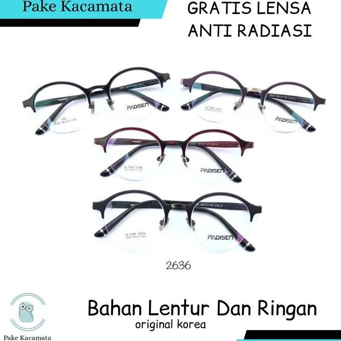 Frame Kacamata Pria Padisen 2636 Ringan Dan Lentur