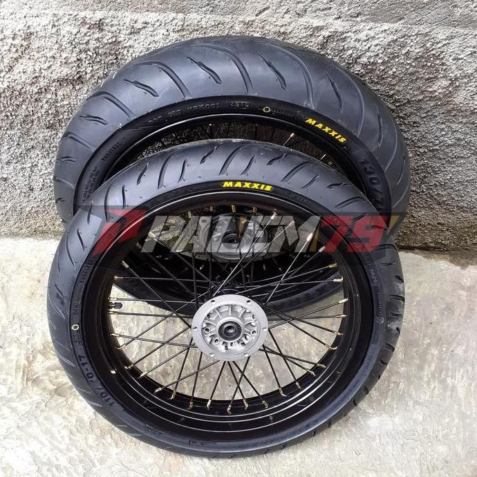 Ready  wheelset Ban Maxxis Supermoto KLX Dtracker 150 Velg 17 300 350