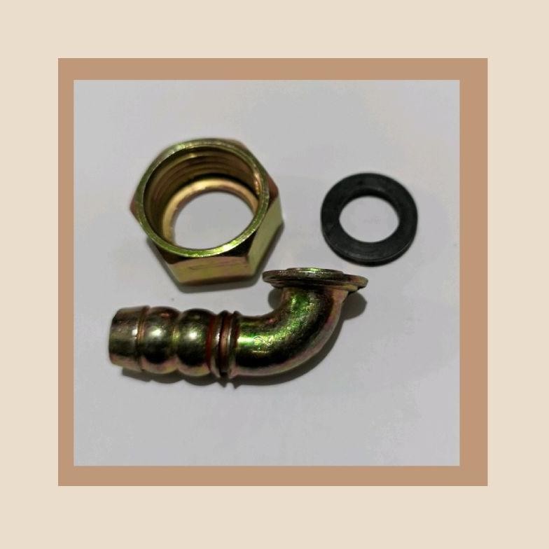 SMILE TODAY Sambungan selang kompor tanam modena elbow, nepel L kompor tanam