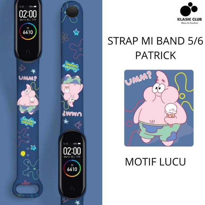 Strap MiBand 5 6 Strap Silicone Tali Pengganti Xiaomi Mi Band 6 Anime