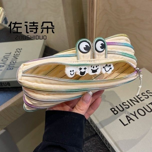 

Resleting Monster Lucu ins Kotak Pensil Kotak pensil kapasitas besar untuk siswa laki-laki dan perempuan